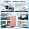 Costway Dehumidifier for Home Basement 9-Pint(DOE)/Day 3 Modes Portable up to 2500 Sq. Ft Blue/Pink/Yellow (MAX32Pint at 95°F, 90%RH)